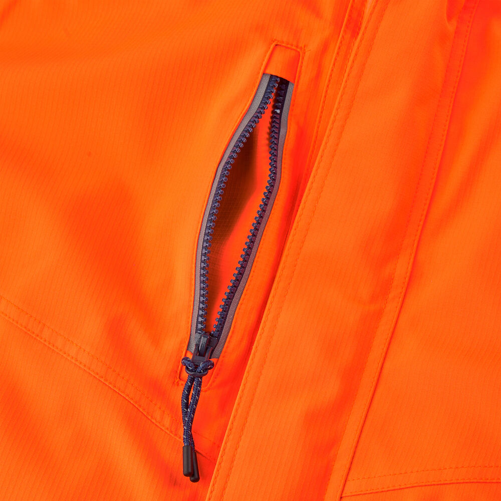 F. Engel Safety Warn-Winterjacke Orange - 10165 orange/blauink - Model back