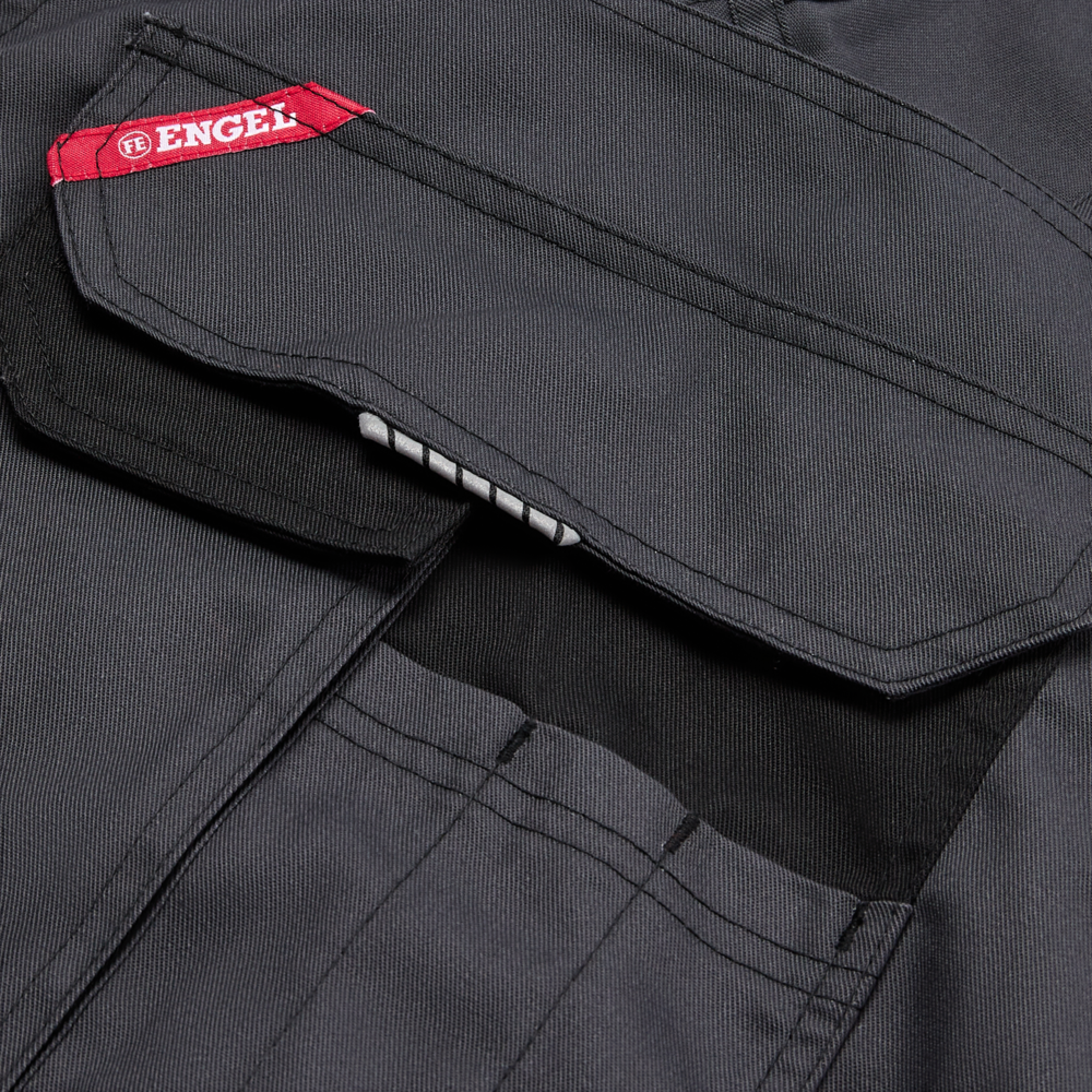 F. Engel Venture Latzhose - 7920 anthrazitgrau/schwarz - Model front