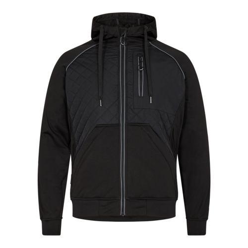 F. Engel X-treme Softshelljacke mit Kapuze - 20 schwarz - Front
