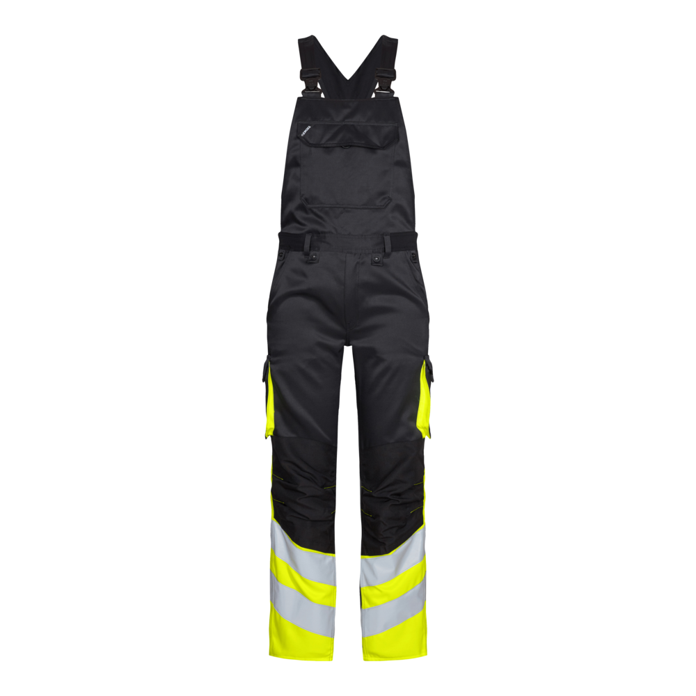 Safety Light Latzhose - 2038 gelb/schwarz - Back