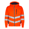 Safety Sweatcardigan - 10165 orange/blauink - Front