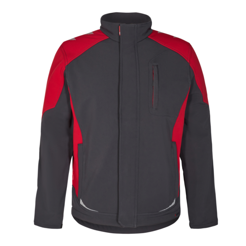 Galaxy Softshelljacke - 79757 anthrazitgrau/tomatenrot - Front