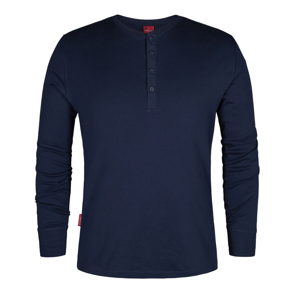 F. Engel Extend Grandad Langarm T-Shirt - 165 blueink - Front