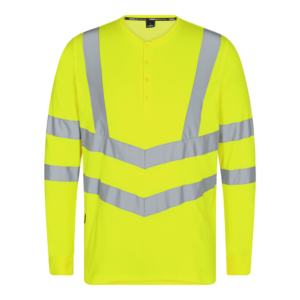 F. Engel Safety Grandad Langarm-Shirt - 38 gelb - Front