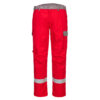 Portwest Bizflame Ultra zweifarbige Bundhose - rot - Front