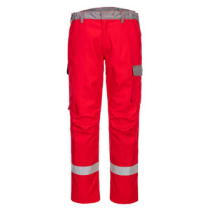 Portwest Bizflame Ultra zweifarbige Bundhose - rot - Front