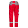 Portwest Bizflame Ultra zweifarbige Bundhose - rot - Back