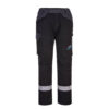 Portwest WX3 FR Service Bundhose - schwarz - Front