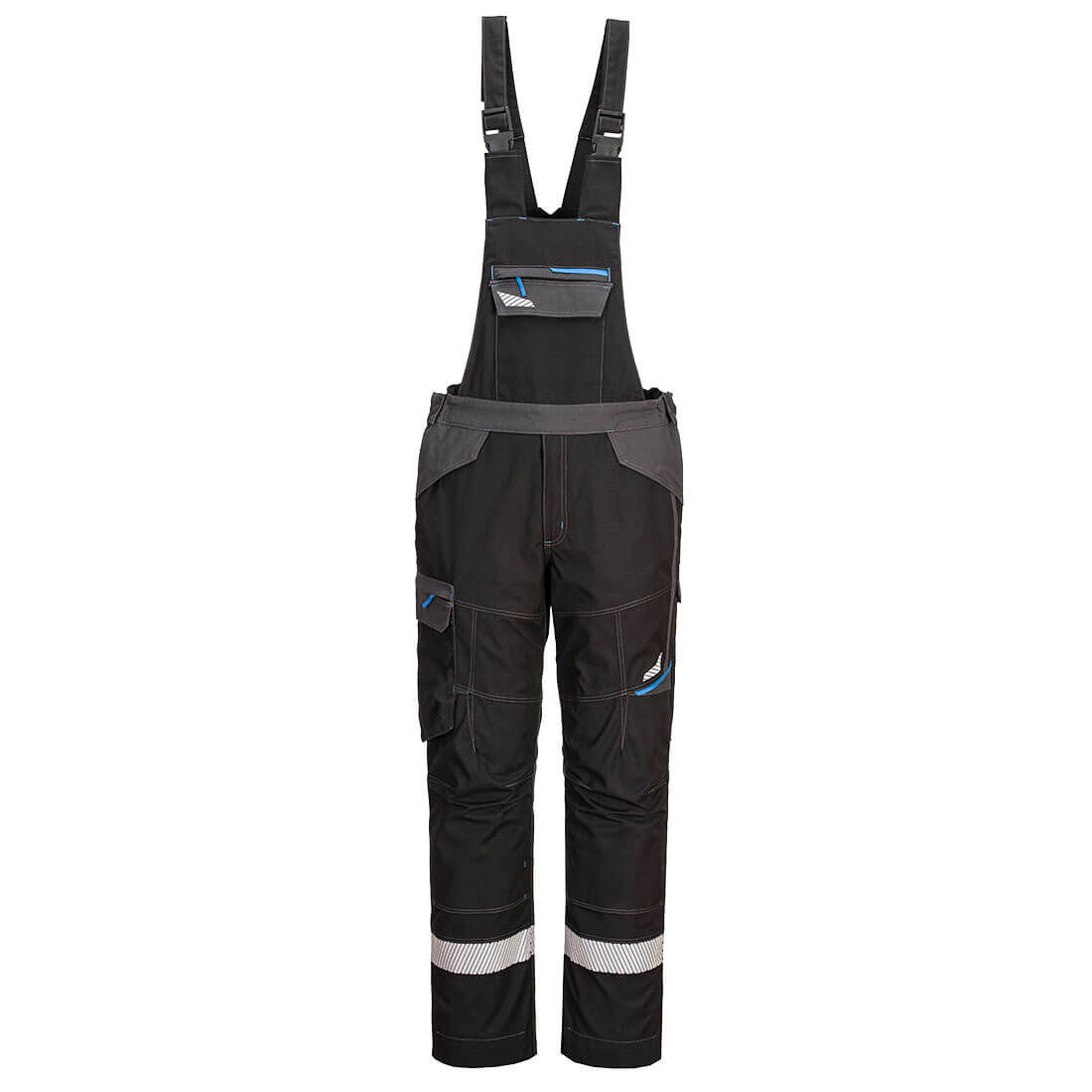 Portwest WX3 FR Latzhose - schwarz - Front