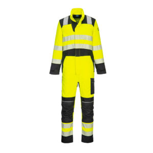 Portwest PW3 FR Warnschutz Overall - gelb/schwarz - Front