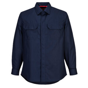 Portwest Bizflame Plus Langarm-Hemd - marine - Front
