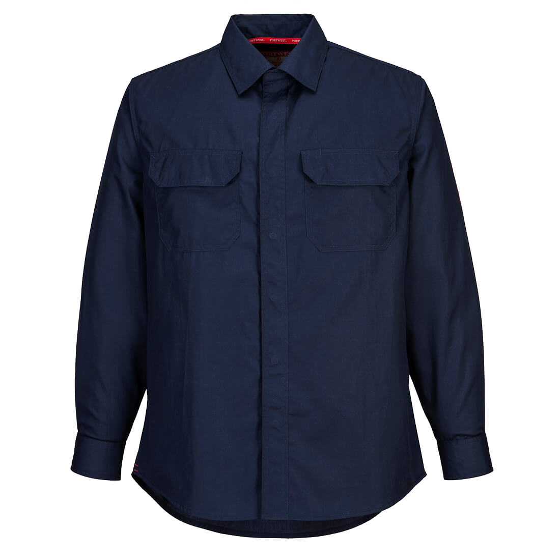 Portwest Bizflame Plus Langarm-Hemd - marine - Front