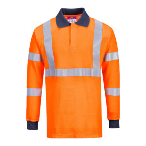 Portwest Flammhemmendes RIS Polo-Shirt - orange - Front