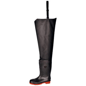 Portwest Sicherheits Hüft-Watstiefel S5 - schwarz - Front