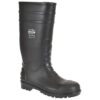 Klassik Sicherheitsgummistiefel Wellington S4 - schwarz - Front