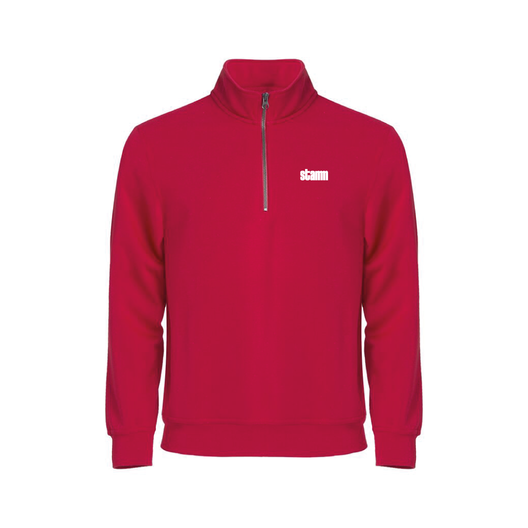 Basic Half Zip Stmm - 35 rot - Front
