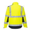 Portwest Modaflame Multinorm Softshelljacke - gelb/marine - Back
