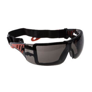 Portwest Tech Look Plus Schutzbrille - rauch - Front