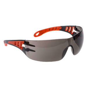 Portwest Tech Look Schutzbrille - rauch - Front
