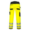 Portwest Warnschutz-Stretch Arbeitsbundhose - gelb/schwarz - Back