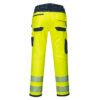 Portwest Hi-Vis Warnschutz-Arbeitsbundhose - gelb/marine - Back