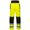 Portwest Warnschutz Regenbundhose Extreme - gelb/schwarz - Front