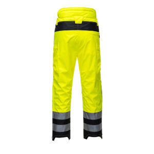 Portwest Warnschutz Regenbundhose Extreme - gelb/schwarz - Back