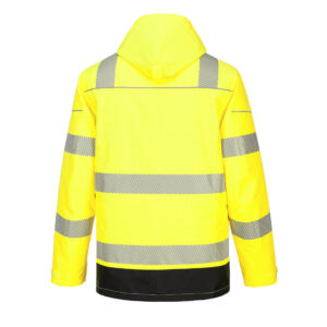 Portwest Warnschutz 5-in-1 Arbeitsjacke - gelb/schwarz - Back