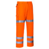 Portwest Warnschutz Bundhose mit Reflexstreifen - orange - Front