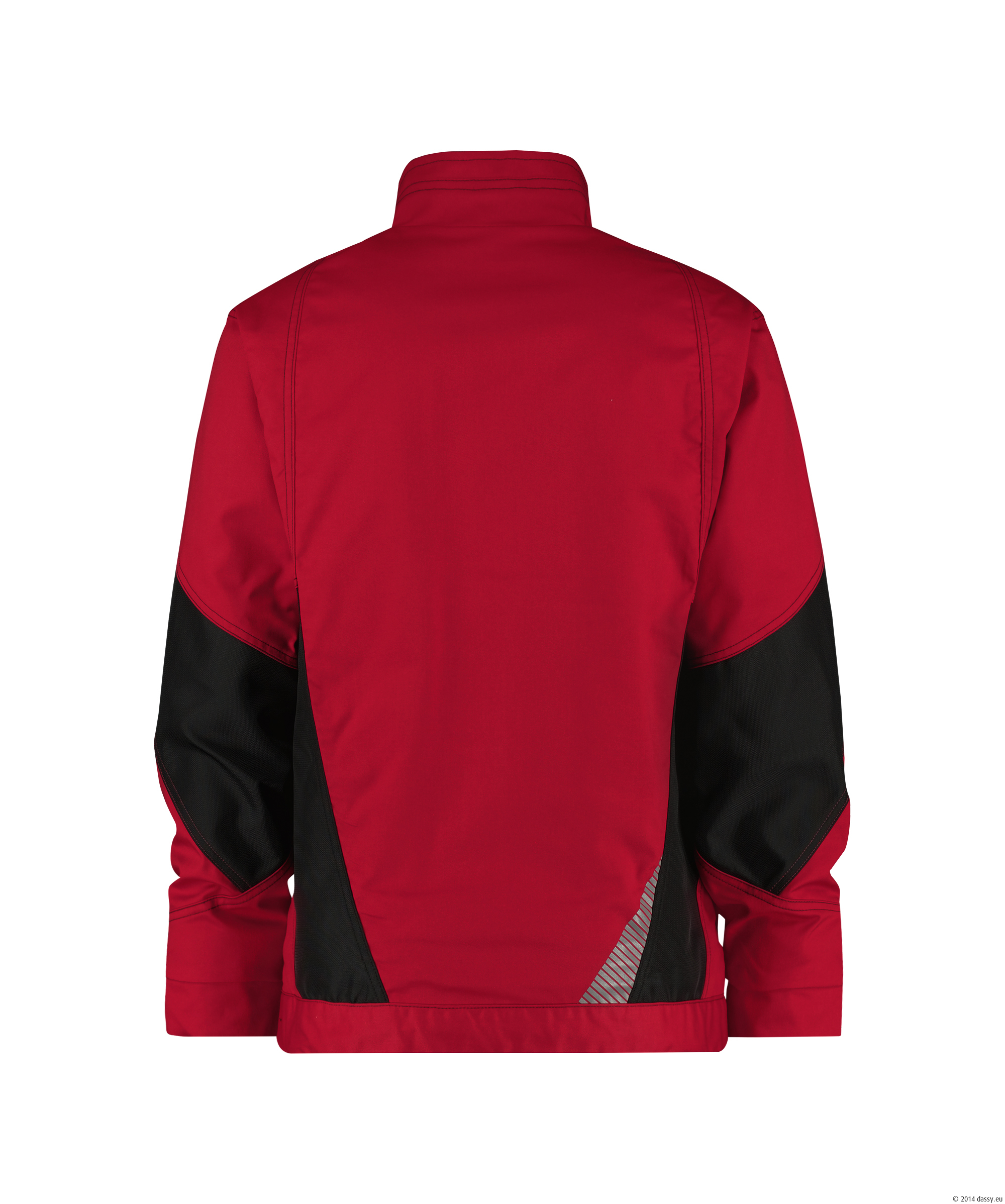 Dassy Atom Arbeitsjacke - 6674 rot-schwarz - Back