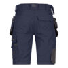 Dassy Aurax Stretch-Arbeitsshorts mit Holstertaschen - color_back-aurax-nachtblauw-antracietgrijs
