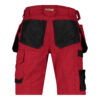 Dassy Bionic Arbeitsshorts - color_back-bionic-rood-0683-zwart