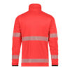 Dassy Camden Warnschutz Midlayer-Jacke - color_back-camden-fluorood-cementgrijs