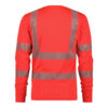 Dassy Carterville Warnschutz Langarm UV-T-Shirt - color_back-carterville-fluorood