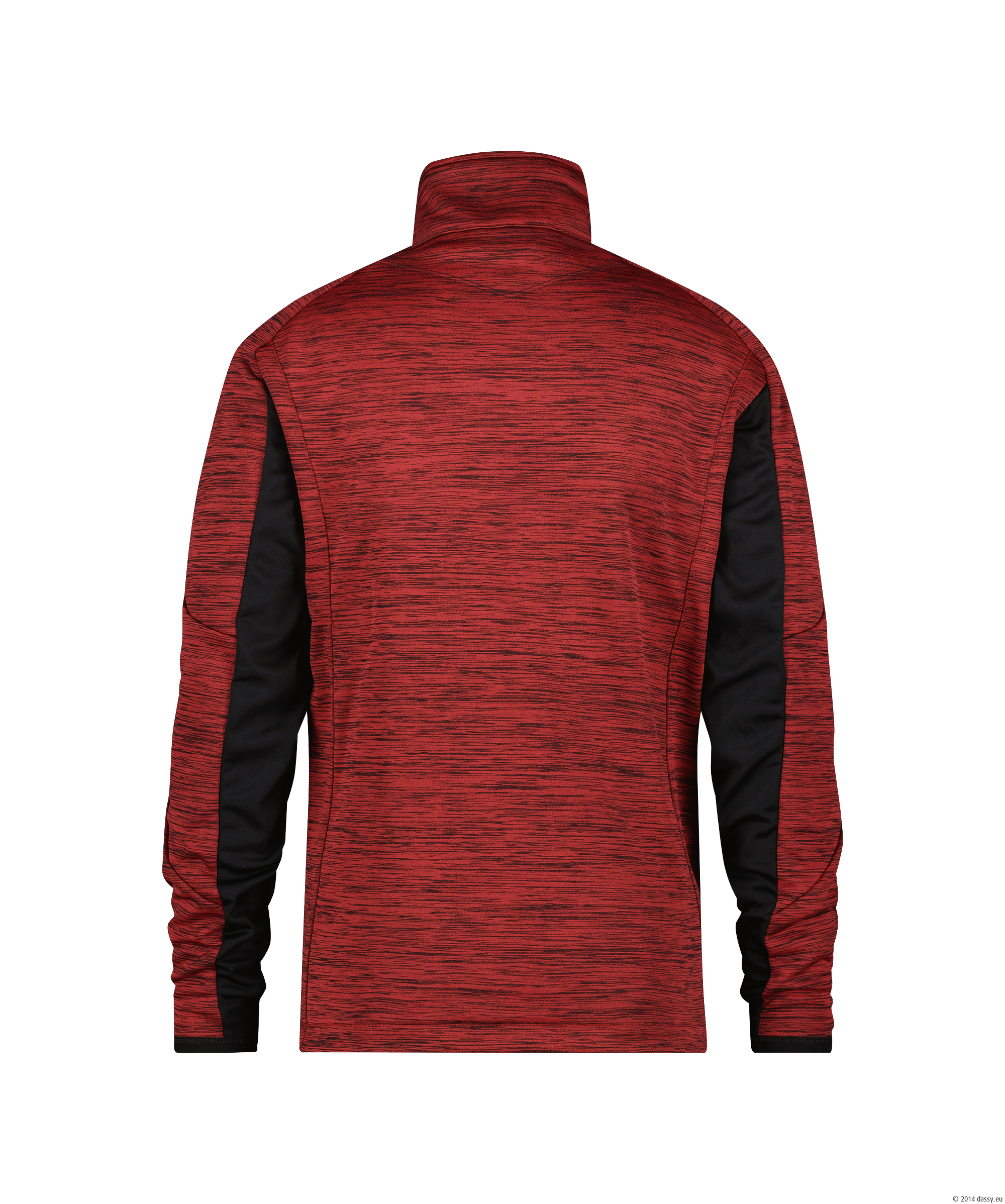 Dassy Convex Midlayer Jacke - 6674 rot-schwarz - Back