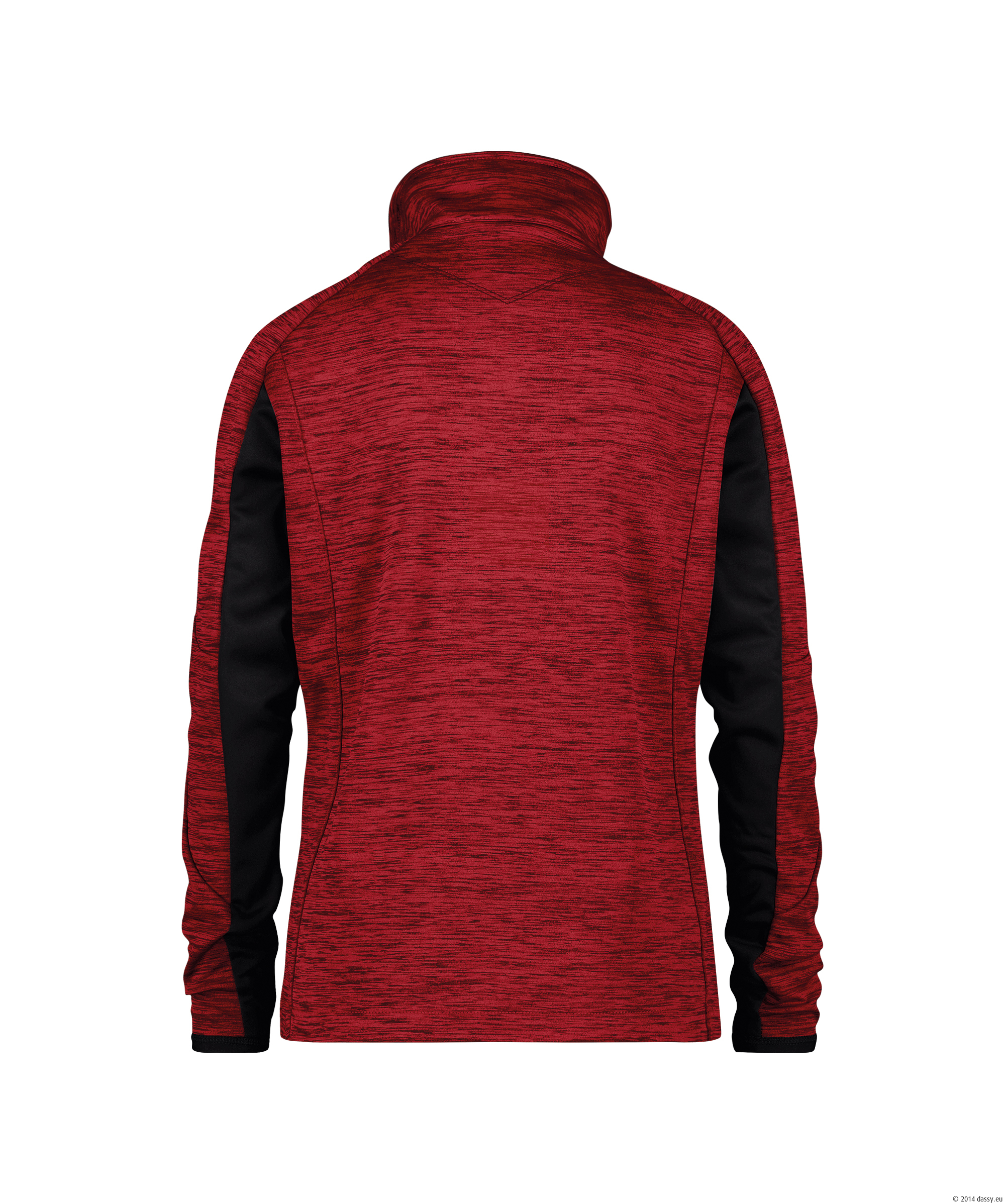 Dassy Convex Damen Midlayer Jacke Stmm - 6674 rot-schwarz - Model front