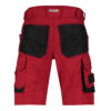 Dassy Cosmic Arbeitsshorts - color_back-cosmic-rood-0683-zwart