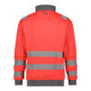 Dassy Denver Warnschutz-Sweatshirt Stmm - color_back-denver-fluorood-cementgrijs