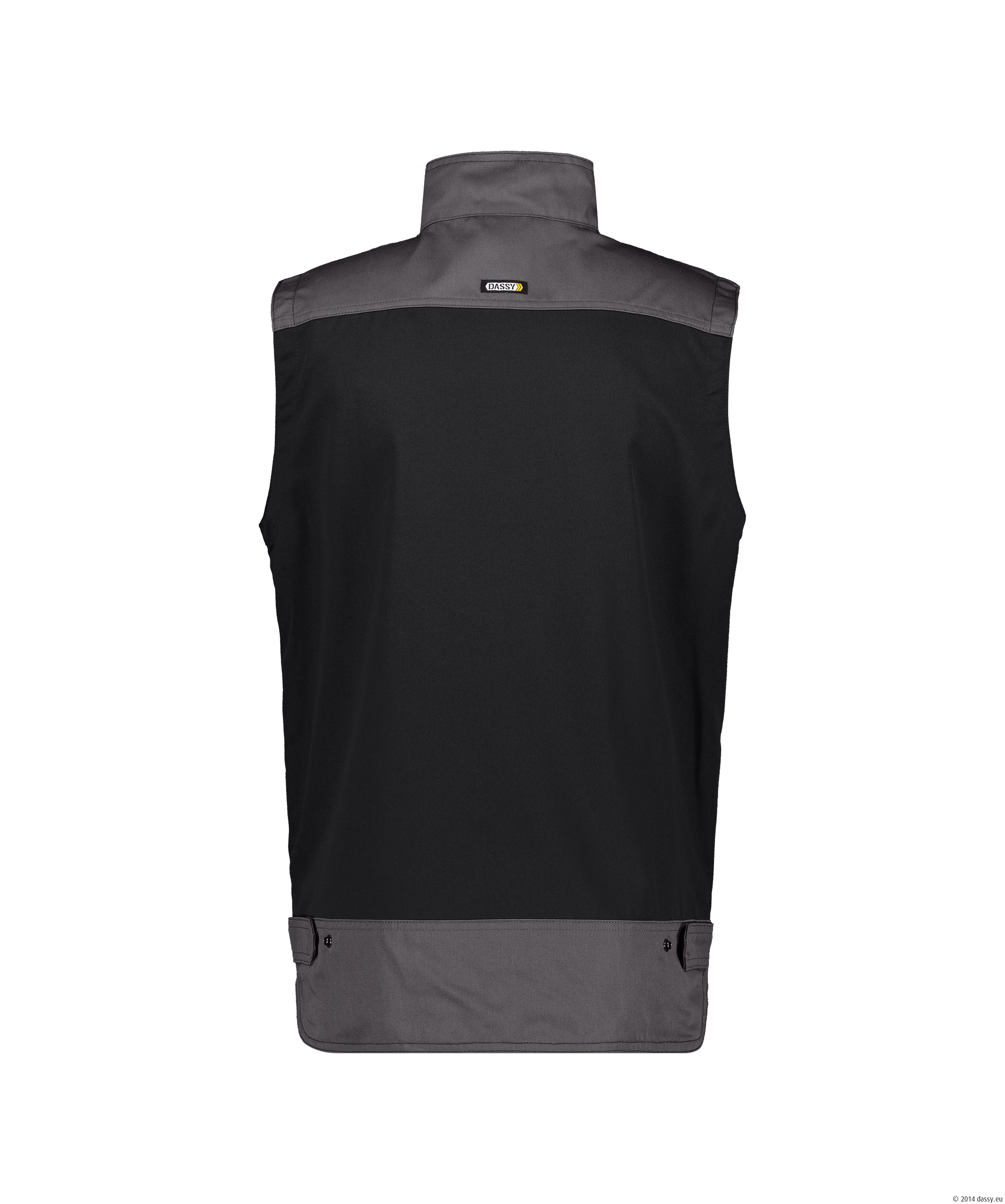 Dassy Faro Zweifarbige Sommerweste - color_back-faro-zwart-cementgrijs