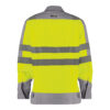 Dassy Franklin Mulitnorm Warnschutz Arbeitsjacke - color_back-franklin-fluogeel-grafietgrijs