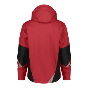 Dassy Gravity Softshelljacke Stmm - 6674 rot-schwarz - Back