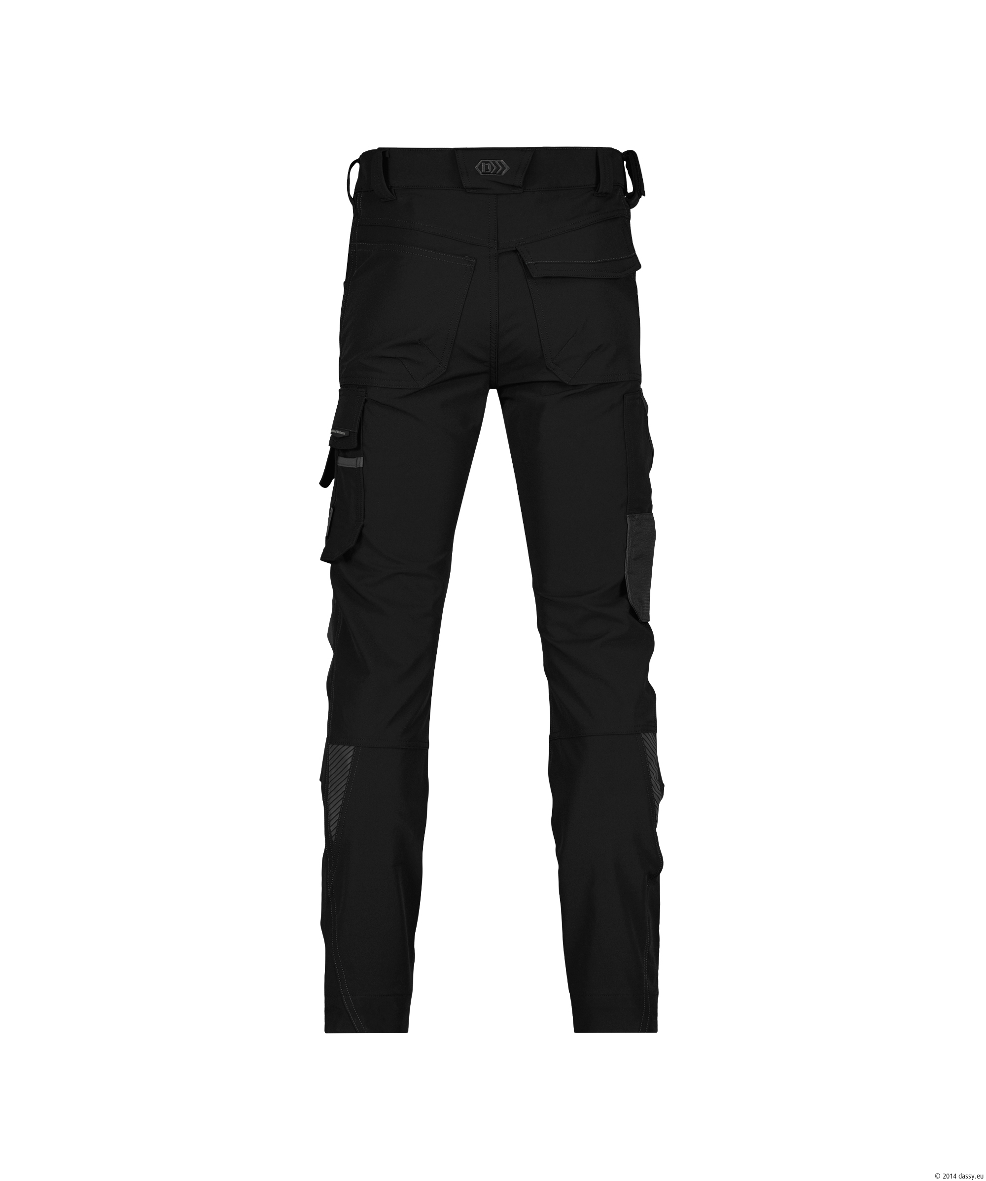 Dassy Impax Stretch-Arbeitshose - color_back-impax-zwart-antracietgrijs