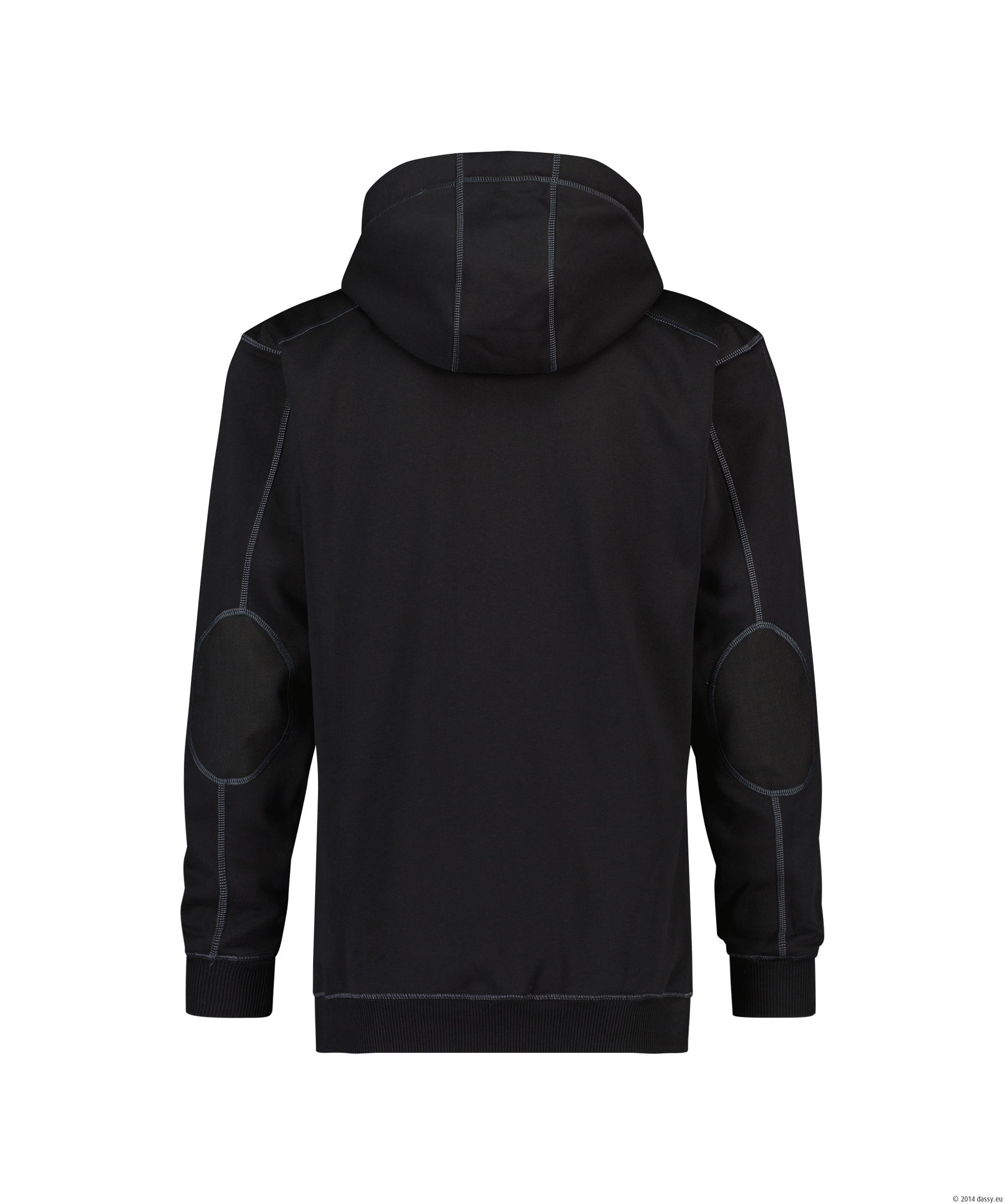 Dassy Indy Kapuzen-Sweatshirt - color_back-indy-d-fx-zwart-zwart