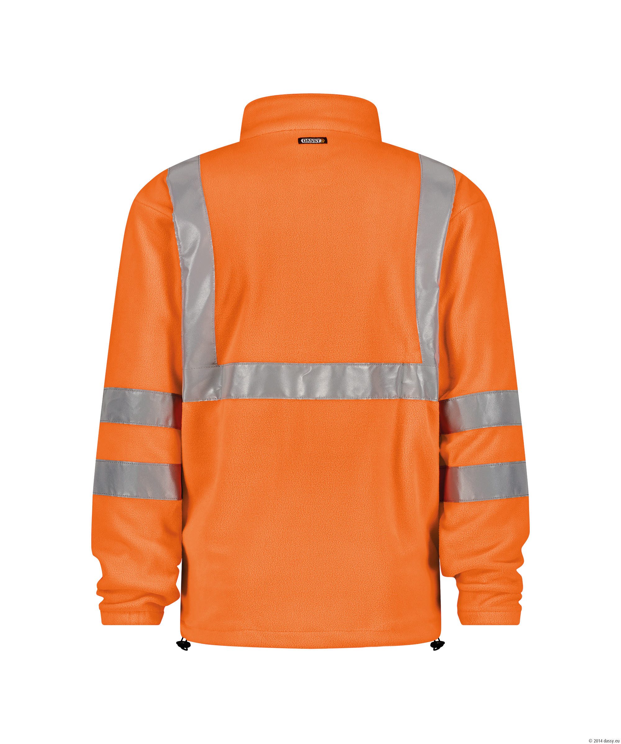Dassy Kaluga Warnschutz-Fleecejacke - color_back-kaluga-fluo-oranje