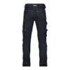 Dassy Kyoto Slim-Fit Stretch-Arbeitsjeans - color_back-kyoto-jeansblauw-zwart