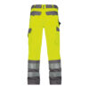 Dassy Lancaster Warnschutz-Arbeitshose - 6941-neongelb-zementgrau - Model front