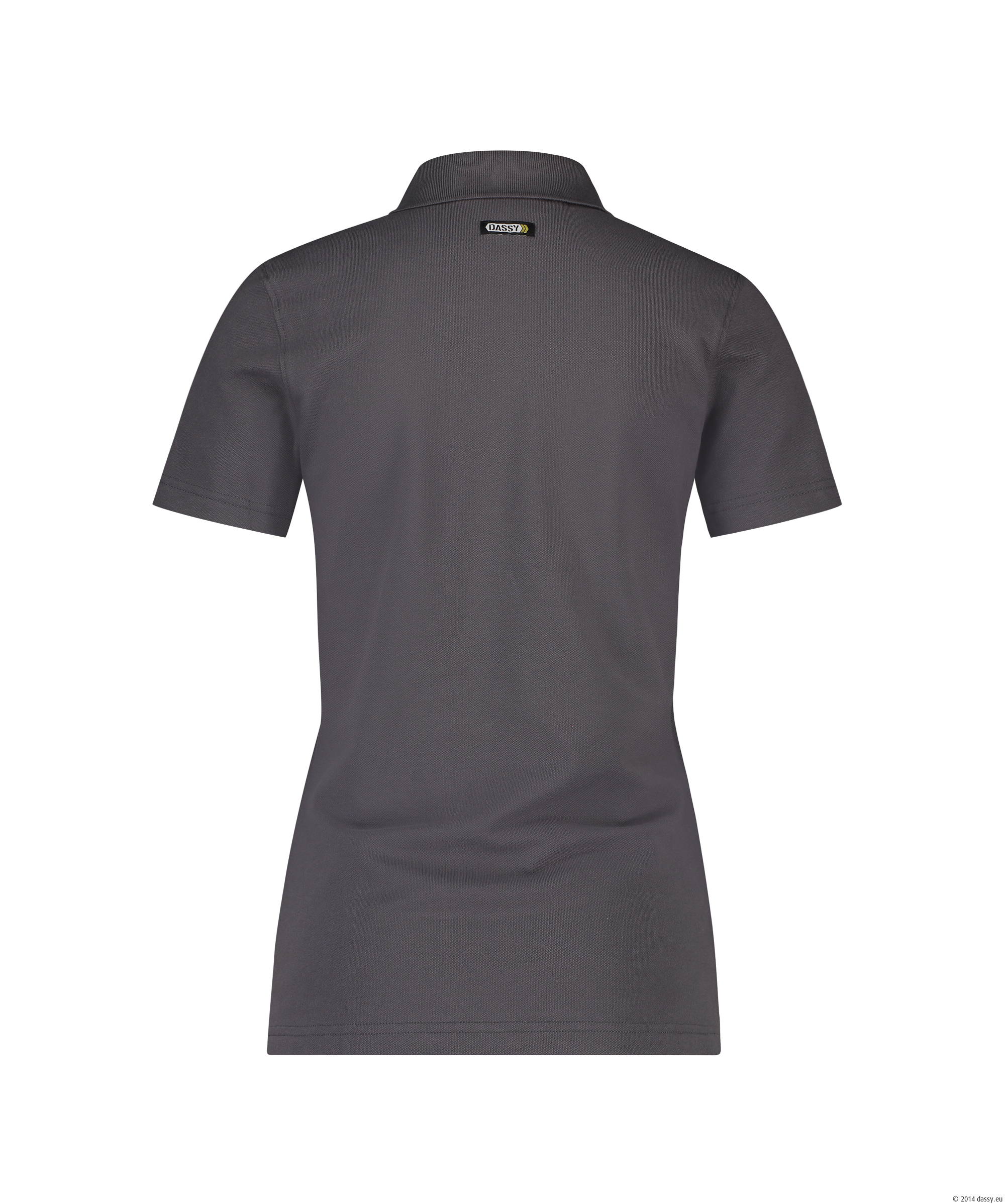 Dassy Leon Damen Poloshirt - 0373-zementgrau - Back
