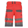 Dassy Lucca Warnschutz-Shorts Stmm - color_back-lucca-fluorood-cementgrijs
