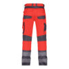 Dassy Minnesota Stretch-Warnschutzbundhose - color_back-minnesota-fluorood-cementgrijs