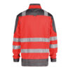 Dassy Orlando Warnschutz-Arbeitsjacke - color_back-orlando-fluorood-cementgrijs